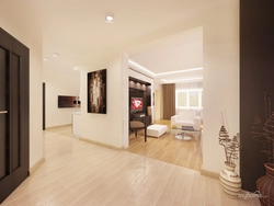 Entrance design from the hallway to the living room