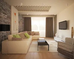 Interior of the hall in an apartment of 18 sq m with one window