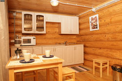 Sauna photo with kitchen