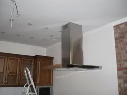 How To Attach The Hood In The Kitchen Above The Stove To The Wall Photo