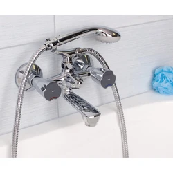 Shower and bathtub faucet photo