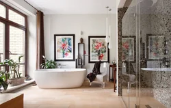 Fusion bathroom interior