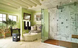 Fusion bathroom interior