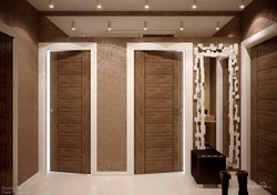 Design of a hallway from which doors to all rooms