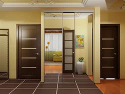 Design Of A Hallway From Which Doors To All Rooms