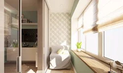 Bedroom loggia interior photo