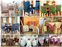 How to sew chair covers for the kitchen photo