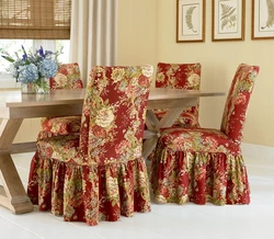 How to sew chair covers for the kitchen photo