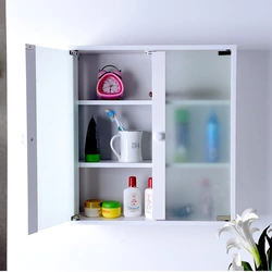 Wall mounted bath cabinets photos