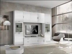 Modular wardrobes for the living room in a modern style photo