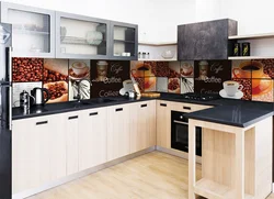 Photo panel for kitchen coffee