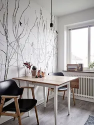 White Wallpaper For Kitchen Walls Photo