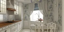 Oshxona dizayni fon rasmi pardalari