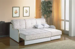 Sofa with sleeping place in the room photo