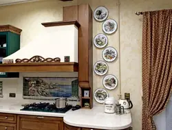Placement of photos on the kitchen wall