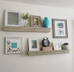 Placement of photos on the kitchen wall