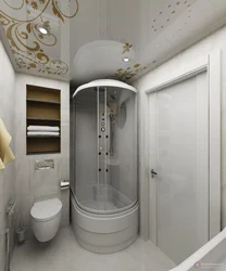 Semicircular bathroom interior