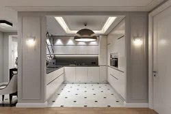 U-Shaped Kitchen Without Window Photo Design