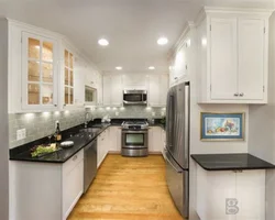 U-shaped kitchen without window photo design