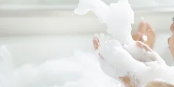 Photos with bubble bath