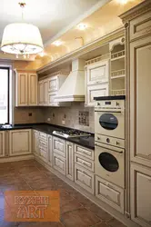 Bright kitchens with built-in appliances photo