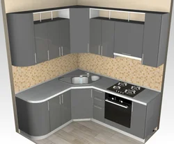 Photo of kitchen sets for a small corner kitchen with dimensions