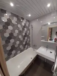 Panelləri ilə mənzil vanna otağı dizayn