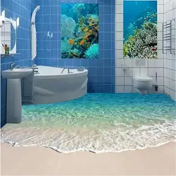 3D tiles for the bathroom photo
