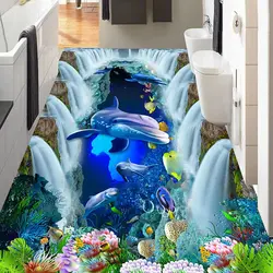 3D plitələr vanna otağı üçün foto