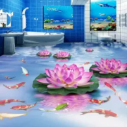 3D tiles for the bathroom photo