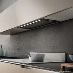 Built-in hood in the kitchen photo