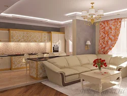 House With Kitchen Together Photo