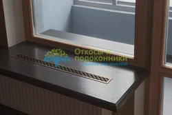 Откос окна на кухне фото