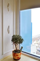 Откос окна на кухне фото