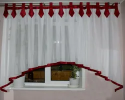 Sew short curtains for the kitchen photo