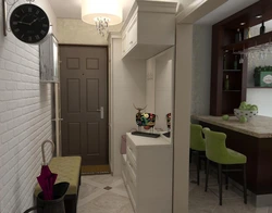 Interior hallway kitchen in Khrushchev