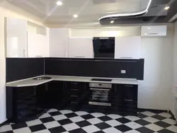 Black countertop black kitchen photo