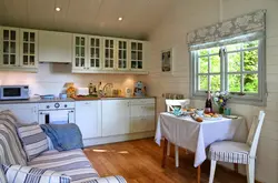 Small kitchen in the country house interior