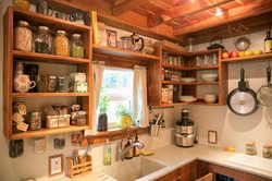 Small Kitchen In The Country House Interior