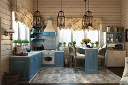 Small kitchen in the country house interior