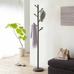 Floor hanger for outerwear in the hallway photo