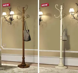 Floor hanger for outerwear in the hallway photo