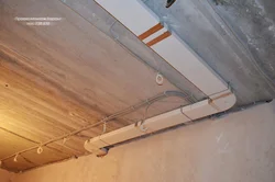For a kitchen hood on the ceiling under a suspended ceiling photo