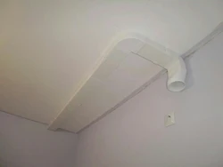 For a kitchen hood on the ceiling under a suspended ceiling photo