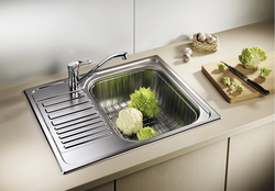Kitchens with stainless sink photo