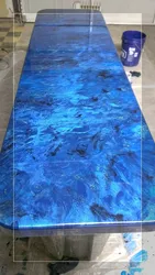 Kitchen Countertop With Epoxy Resin Photo