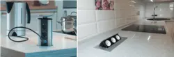 Built-in socket for kitchen photo