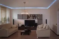 Натяжные потолки матовые фото для зала в квартире