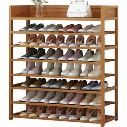 Shoe shelves in the hallway made of wood, photos of your own