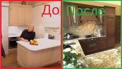 Chumolilar oshxonasini ta'mirlashdan oldin va keyin fotosuratlar